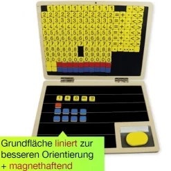 TimeTEX Rechen-Klapp-Computer, 189-tlg., Holz, magnetisch