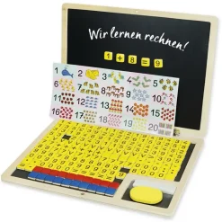 TimeTEX Rechen-Klapp-Computer, 189-tlg., Holz, magnetisch
