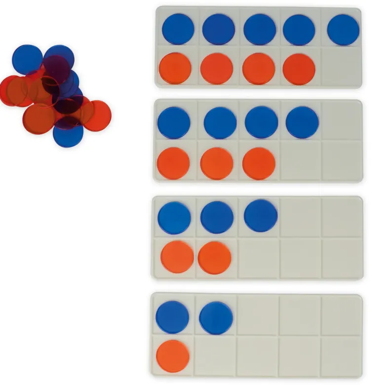 TimeTEX Rechenleisten/Plättchen-Set bis 20, 44-tlg.