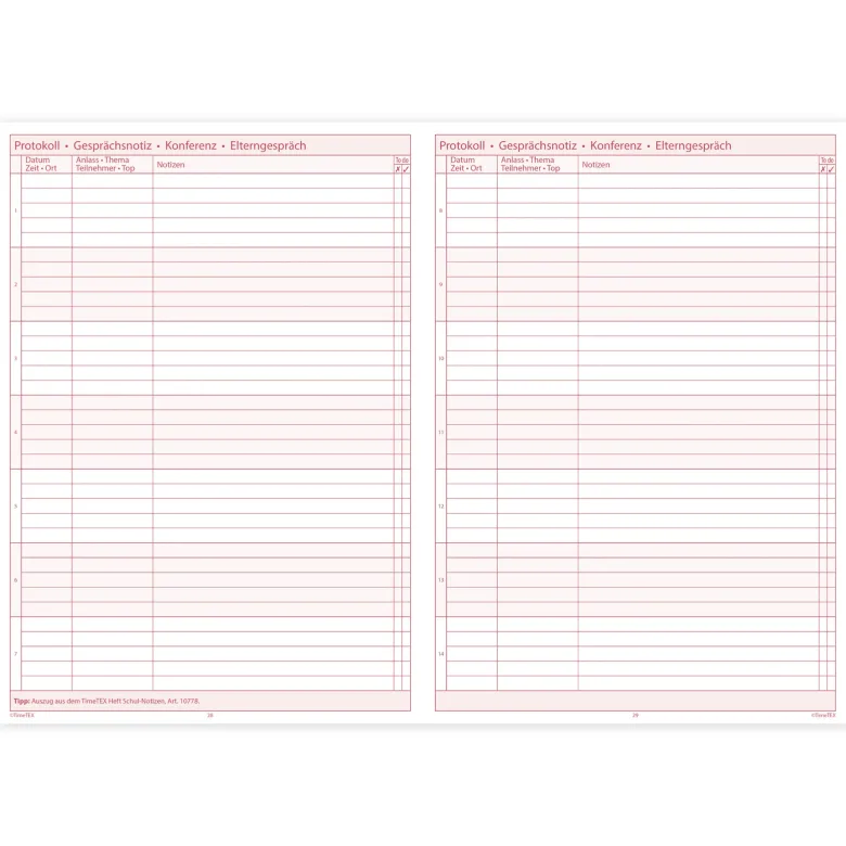 TimeTEX Referendar-Heft A4