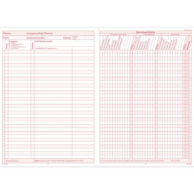 TimeTEX Referendar-Heft A4
