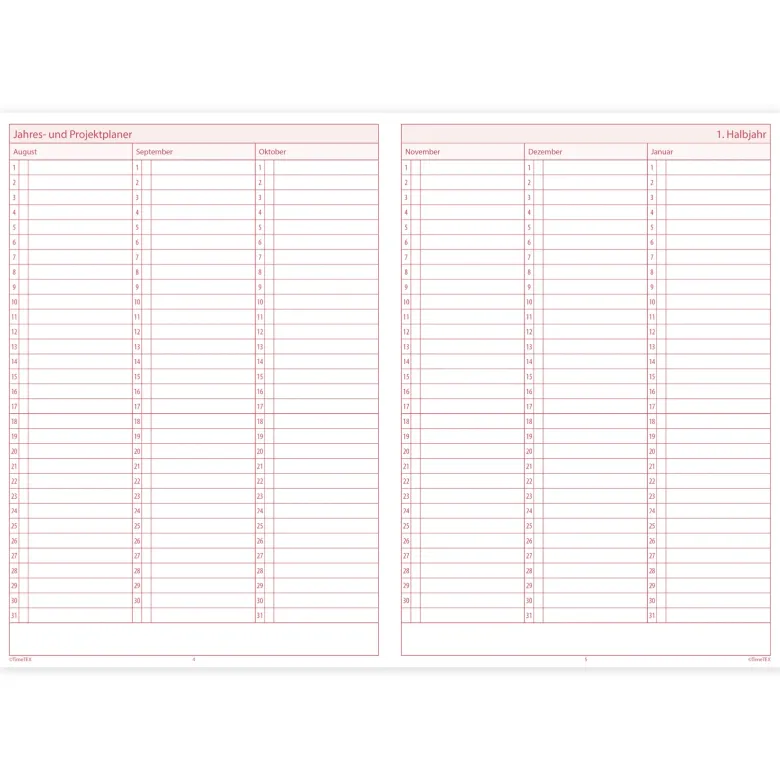 TimeTEX Referendar-Heft A4