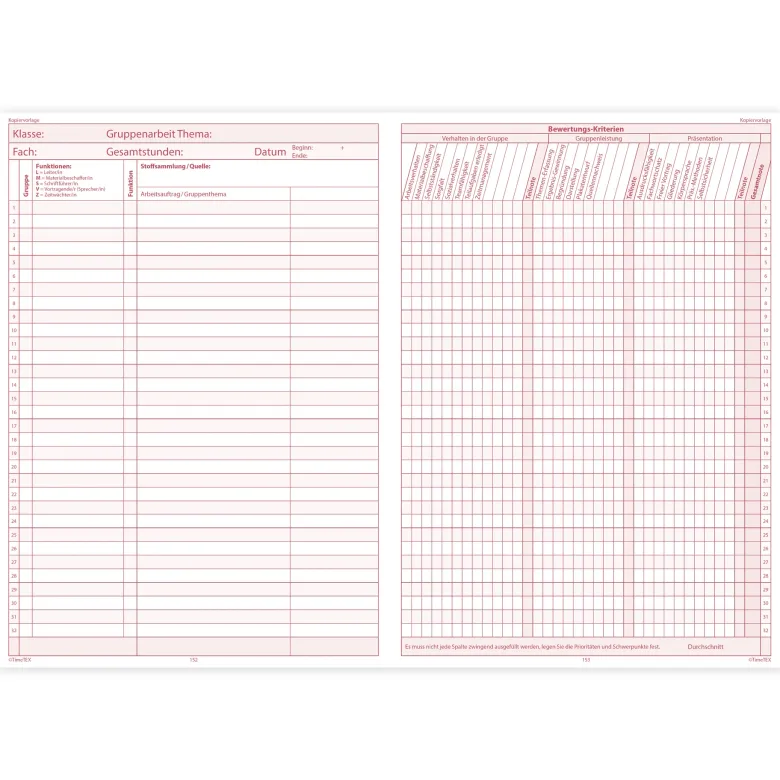 TimeTEX Referendariats-Planer "Documento" A4-Plus