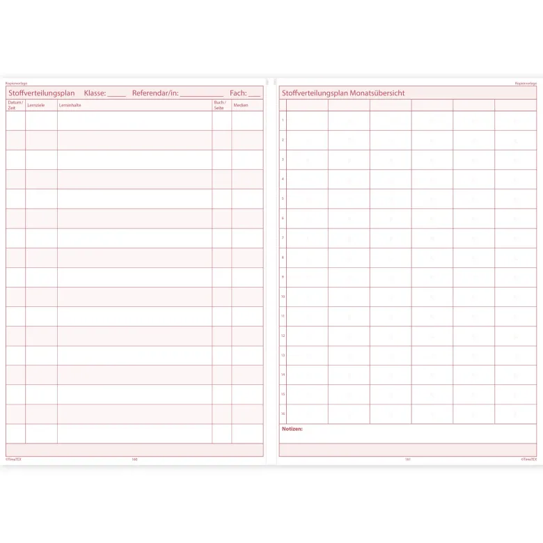 TimeTEX Referendariats-Planer "Documento" A4-Plus