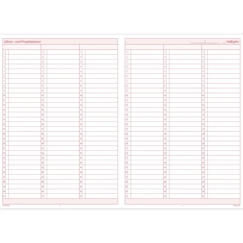 TimeTEX Referendariats-Planer "Documento" A4-Plus