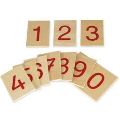 TimeTEX Satz Ziffern 1-10 auf Holzbrettchen 