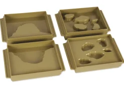 TimeTEX Schalen Land und Wasserformen, 10 Stück "Montessori Premium"