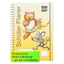 TimeTEX Schüler-Planer Grundschule A5, Version B 2026/2027