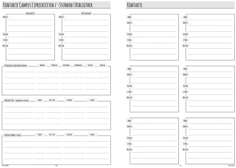 TimeTEX Semester-Planer A5
