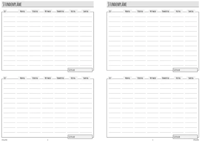 TimeTEX Semester-Planer A5