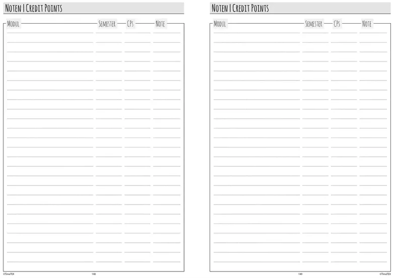 TimeTEX Semester-Planer A5