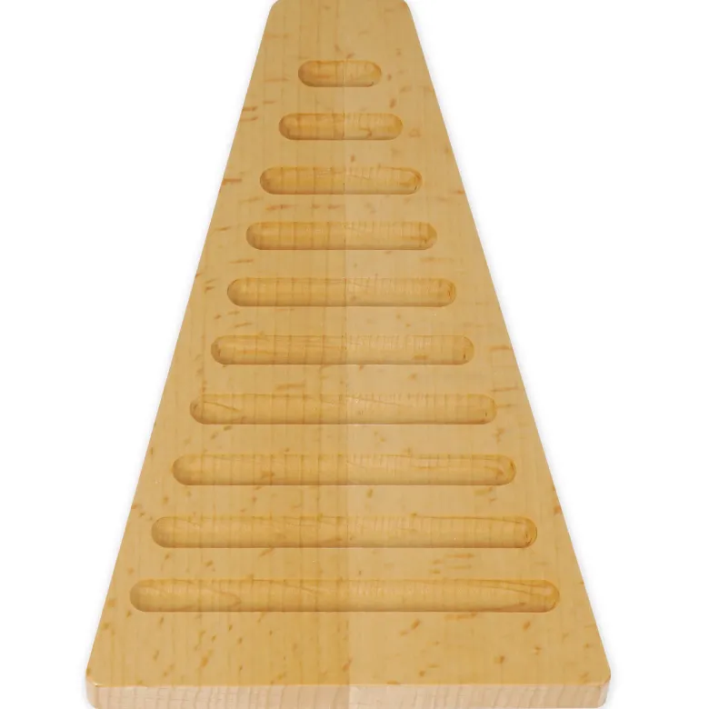 TimeTEX Set Farbige Perlentreppe 1-9 mit Tablett "Montessori Premium"