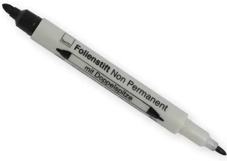 TimeTEX-Set Folienstifte mit Doppelspitze, 4-tlg., non Permanent - abwischbar