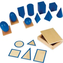 TimeTEX Set Geometrische Körper und Grundtäfelchen "Montessori Premium"