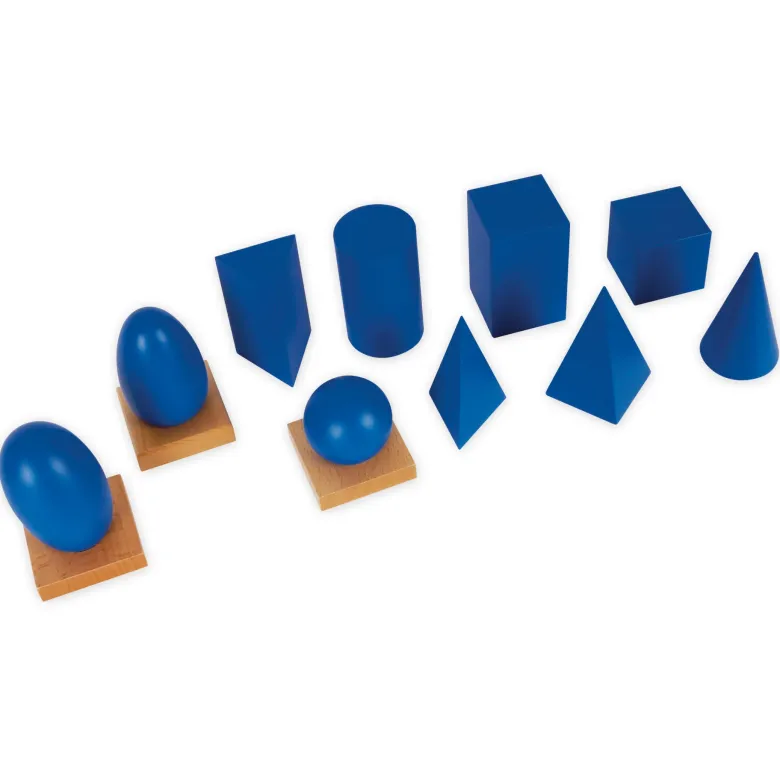TimeTEX Set Geometrische Körper und Grundtäfelchen "Montessori Premium"