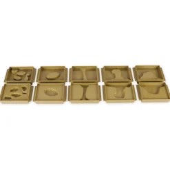 TimeTEX Set Karten und Schalen Land und Wasserformen "Montessori Premium"