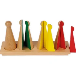 TimeTEX Set Kegel zum Bruchrechnen mit Ständer "Montessori Premium"