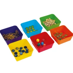 TimeTEX Set Materialschalen quadratisch, 6-tlg.