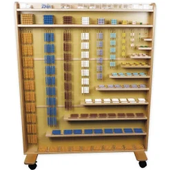 TimeTEX Set Perlenregal mit Perlen und Pfeilen "Montessori Premium"