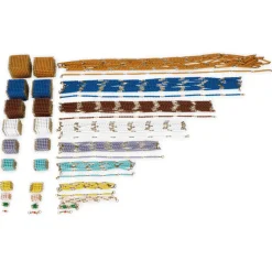 TimeTEX Set Perlenregal mit Perlen und Pfeilen "Montessori Premium"