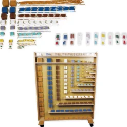 TimeTEX Set Perlenregal mit Perlen und Pfeilen 