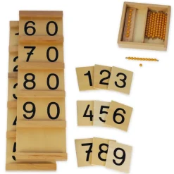 TimeTEX Set Seguintafeln II (11-99) und Kasten mit Perlen "Montessori Premium"