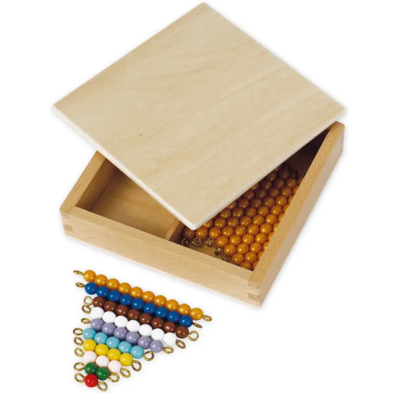 TimeTEX Set Seguintafeln I (11-19) und Kasten mit Perlen "Montessori Premium"