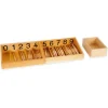 TimeTEX Set Spindelkästen 0-9, Druckschrift, mit Kasten "Montessori Premium"