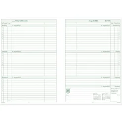 TimeTEX System-Schulplaner A4, grün 2026/2027