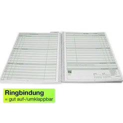 TimeTEX System-Schulplaner A5, grün 2026/2027