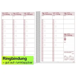 TimeTEX System-Schulplaner Ringbindung A4, gelb, 2026/2027