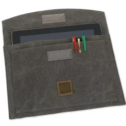TimeTEX Tablet-Hülle aus Canvas mit Einstecktasche, 30x21 cm
