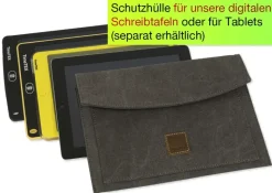 TimeTEX Tablet-Hülle aus Canvas mit Einstecktasche, 30x21 cm