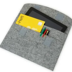 TimeTEX Tablet-Hülle aus Filz mit Einstecktasche, 30x20 cm