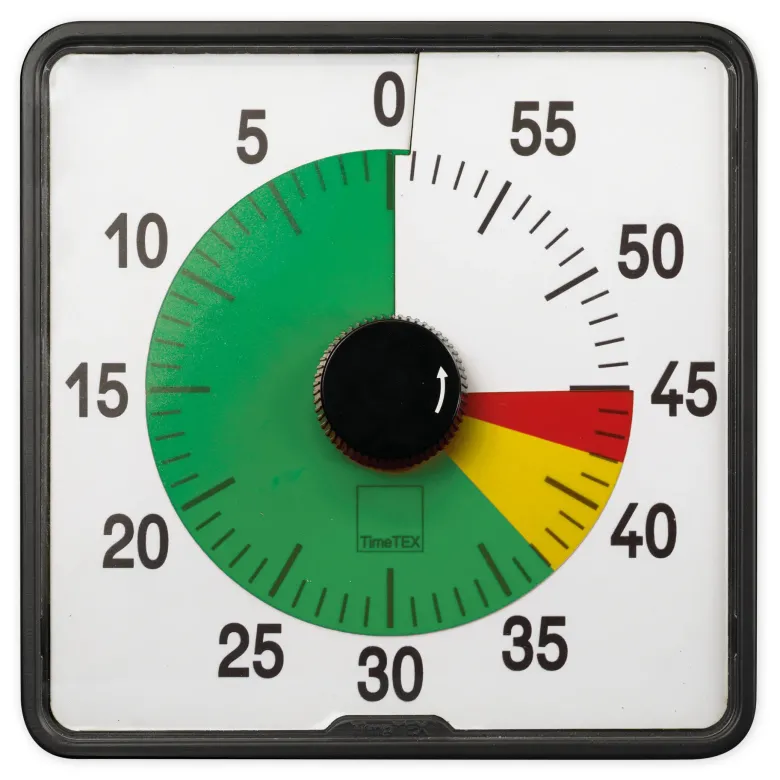 TimeTEX Timer "Countdown" L, 20x20 cm mit Ampelscheibe