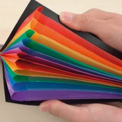 TimeTEX Tisch-Fächermappe 1-12 A4, farbig mit Verschlussgummi