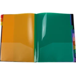 TimeTEX Tisch-Fächermappe 1-12 A4, farbig mit Verschlussgummi