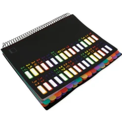TimeTEX Tisch-Fächermappe 1-32 A4, farbig mit Verschlussgummi