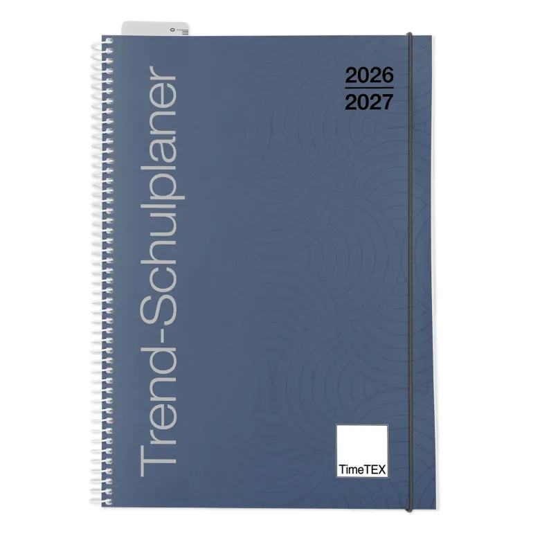 TimeTEX Trend-Schulplaner A5, 2026/2027, nachtblau