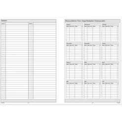 TimeTEX Trend-Schulplaner Hardcover A4-Plus, 2026/2027, lagune