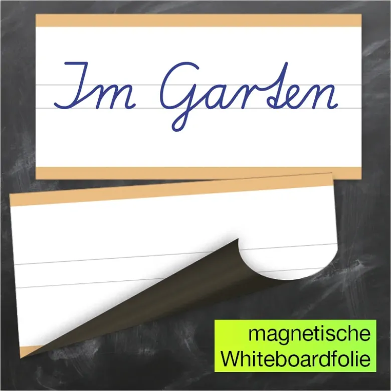 TimeTEX Whiteboard-Demo-Schreibzeile 2-geteilt, magnetisch, 2-tlg.