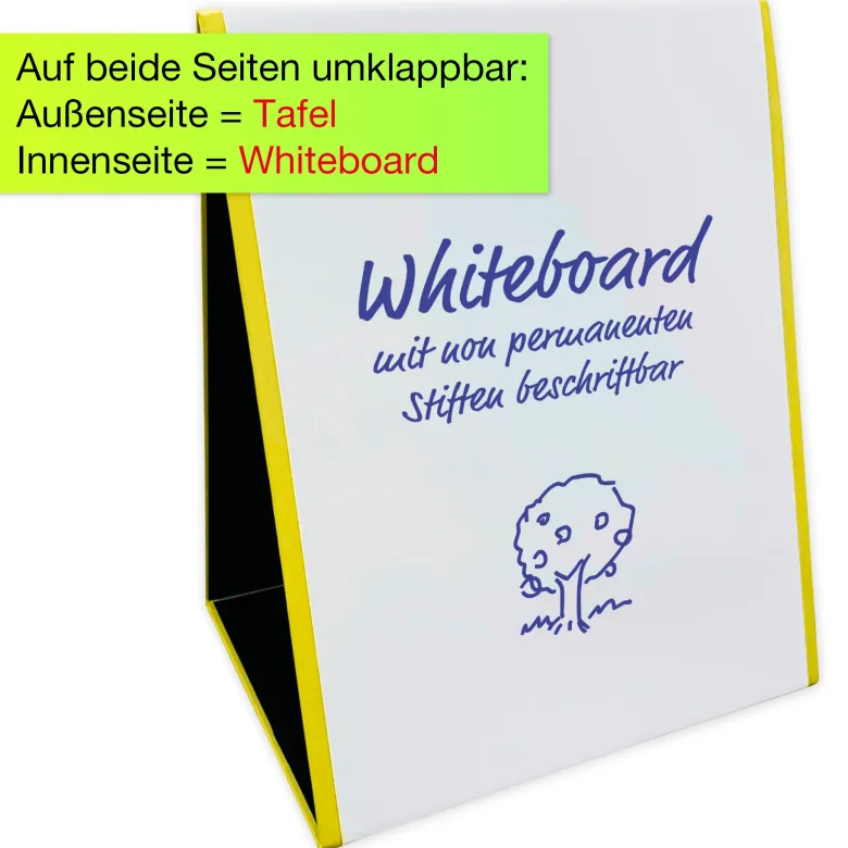 TimeTEX Whiteboard-Tafel "2in1" zum Aufstellen, magnethaftend