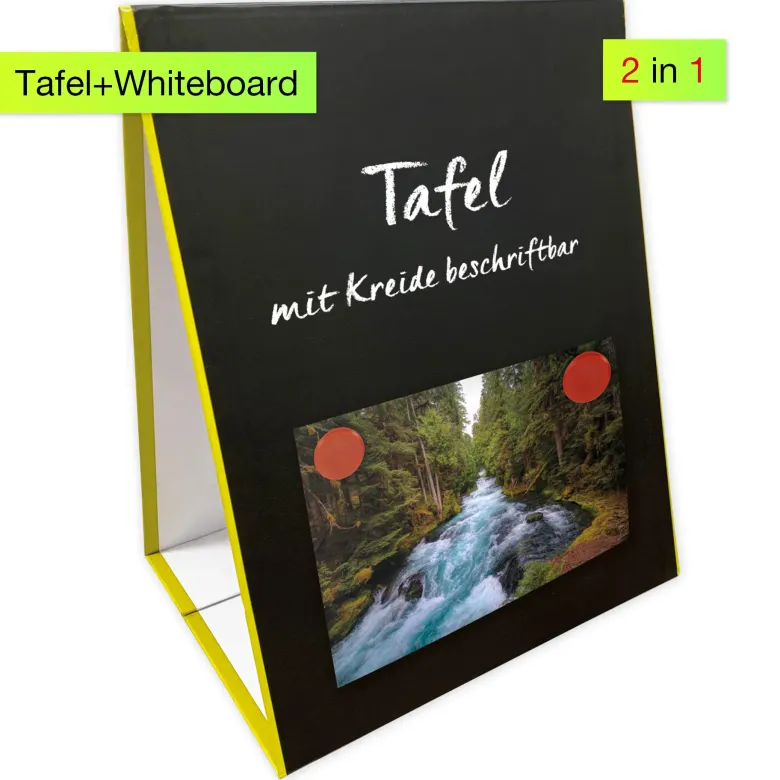 TimeTEX Whiteboard-Tafel "2in1" zum Aufstellen, magnethaftend