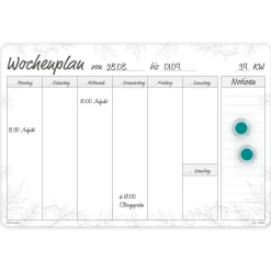 TimeTEX Whiteboard-Wochenplan A4 "Meine Woche", magnetisch, 4-tlg.