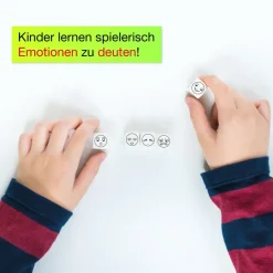 TimeTEX Würfel-Set Emotionen "6 Gesichter", 5-tlg.