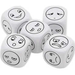 TimeTEX Würfel-Set Emotionen "6 Gesichter", 5-tlg.