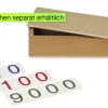 TimeTEX Zahlenkarten klein, 1-9.000, Kunststoff "Montessori Premium"