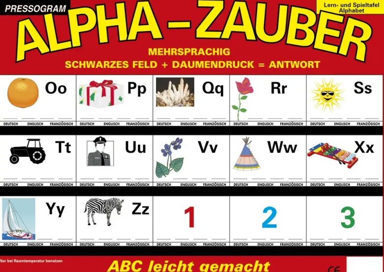 TimeTEX Zaubertafel "ABC" Mehrsprachig