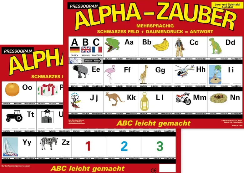 TimeTEX Zaubertafel "ABC" Mehrsprachig