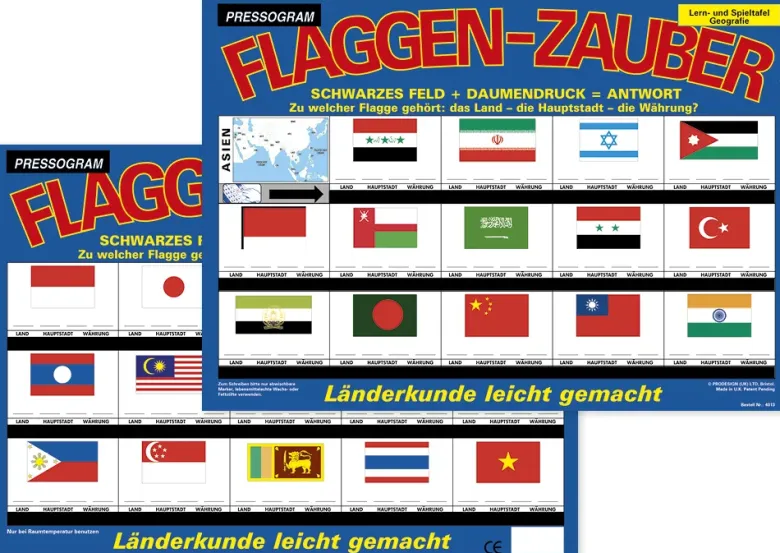 TimeTEX Zaubertafel "Flaggen-Zauber" Asien
